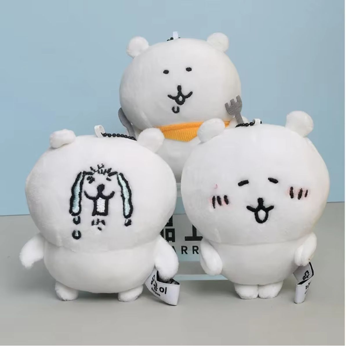Cute Crying Bear Plush Keychain Pendant