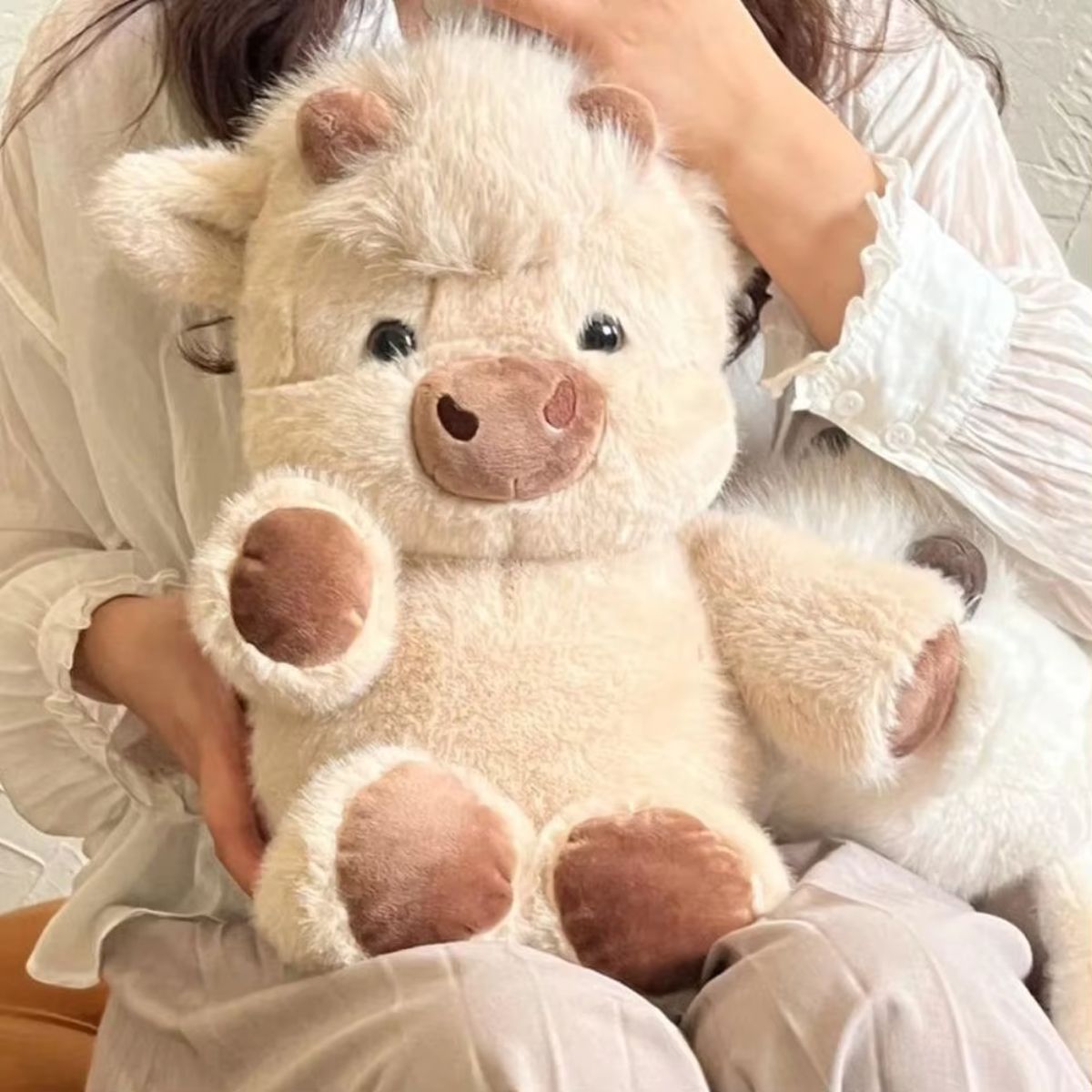Ultra-Soft Giant Plush Running Pig Toy
